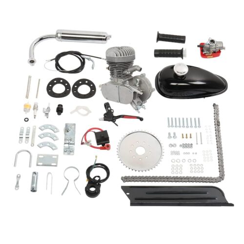 100cc Bicycle Engine Kit,2 Stroke Cycle Bicycle Gas Motorized Gasoline Engine Motor Kit,Full Set Energy Saving Bike Engine Kit for 26" 28" Bike