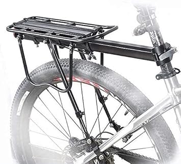 110 Lbs Capacity Almost Universal Adjustable Bike Luggage Cargo Rack Bicycle Accessories Equipment Stand Footstock Bicycle Carrier Racks