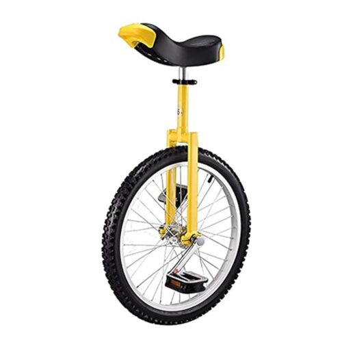 20" Freestyle Unicycle for Adults, Height Adjustable Leakproof Tire Wheel Cycling Exercise Bicycle - Uni Cycle Balance Exercise Fun Bike Loads 150kg/330 Lbs