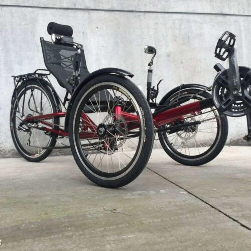 20in 6 Speed Recumbent 3 Wheel Pedal Tricycle Bike Bicycle