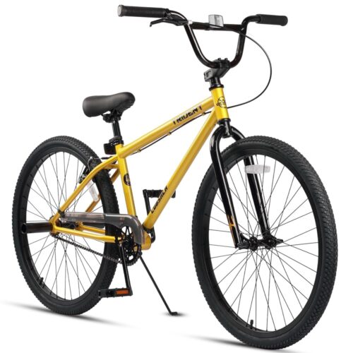 24 26 Inch BMX Race Bike Trident Bicycles Beginner-Level to Advanced Riders with 2 Pegs, Multiple Colors