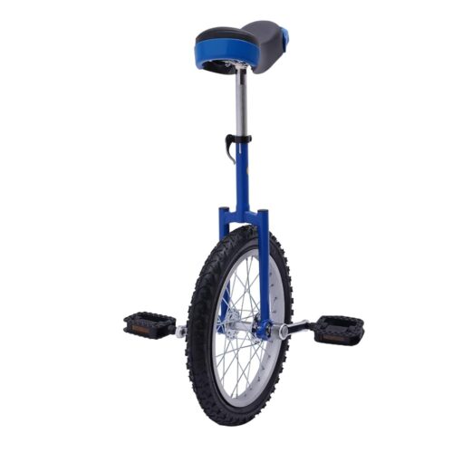 24 Inch Wheel Unicycle, Outdoor Unicycle Leakproof Tire Wheel Cycling One Wheel Bike with 2 Pedals, Adjustable Height Outdoor Sports Entertainment Exercise Unicycle, Weight...