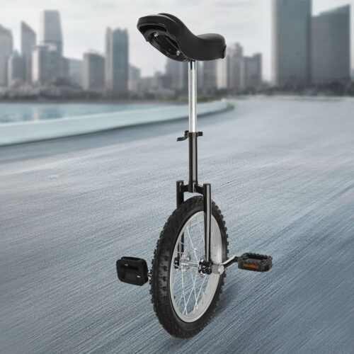 24" Wheel Unicycle with Alloy Rim,Wheel Outdoor Unicycle Adjustable Seat Exercise Bicycle Unicycle