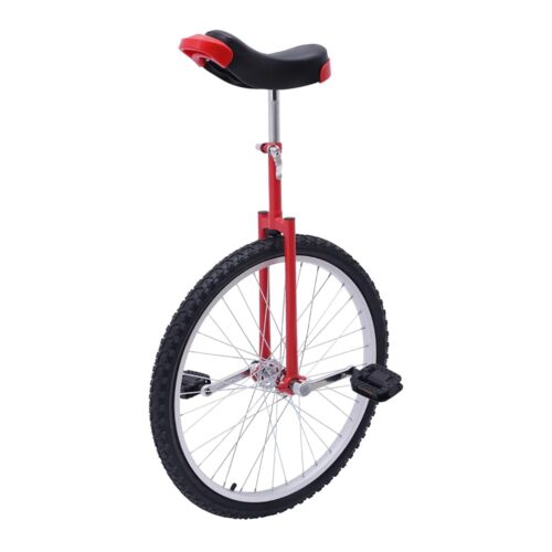 24Inch Outdoor Balance Training Bike,Adjustable Unicycle,Sports Fitness Steel Frame Bike with Unicycle Saddle