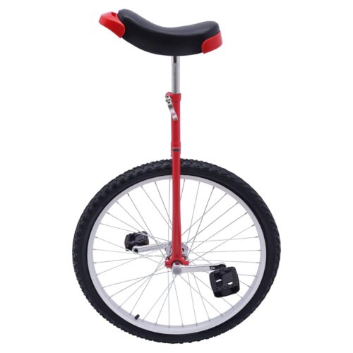 24Inch Wheel Unicycle, Leakproof Tire Wheel Cycling Adjustable Height Outdoor Unicycles, Max Weight 440.9 Lbs, for Office Workers Students Cycling Enthusiasts