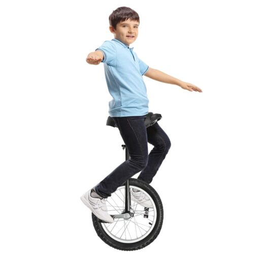 24Inch Wheel Unicycle, Outdoor Unicycle for Above 69Inch Adults One Wheel Bike w/Saddle & Pedals for Sports Fitness Exercise 32-37Inch Height Adjustable Adult Unicycle-Black