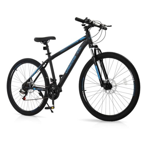 26/27.5" Mountain Bike 21 Speed Bikes for Adults, Men & Women Mountain Bike with High Carbon Steel Frame, All-Terrain Tires, Double Disc Brake and Suspension Fork