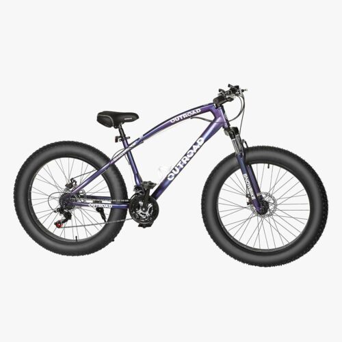 26 inch Fat Tire Mountain Bike with 4 inch Knobby Tires, 21 Speed MTB with Dual Disc Brake for Adults, Anti-Slip Bicycle with Front Suspension, High Carbon Steel Frame, Men and...