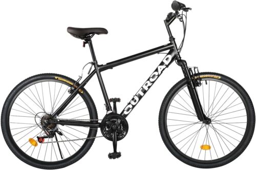 26-inch Mountain Bike, High-Aluminum/Carbon Steel Frame, 21-Speed Dual Disc Brake Mountain Bike with Lock-Out Suspension Fork for Men and Women