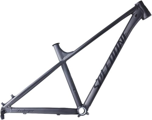 27.5er 29er XC/AM Hardtail Mountain Bikes Frame,Max 2.35" Tire Aluminum Alloy Rigid Frame Disc Brake Racing Frame,Thru Axle 12x148mm Boost(Gray,L-29)