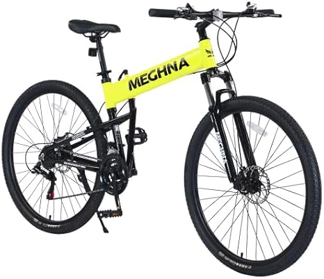 29" Folding Mountain Bike,Suspension Fork,Aluminium Alloy Frame 21Speed Mountain Bike