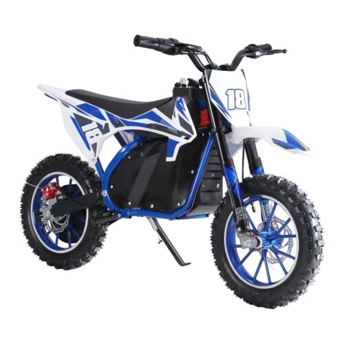 350W Electric Dirt Bike, 2024 Electric Motorcycle - Up to 25MPH & 18.5 Miles Long-Range, 3-Speed Modes Motorcycle for Kids Ages 5-14, Blue