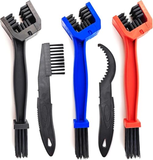 5PCS/Set Bicycle Chain Cleaning Tool Set,Bike Chain Crankset Brush,Motorcycle Washer Cleaner Brush Tools