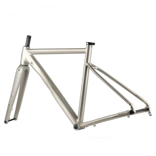 700C Road Bike Frameset 48/50cm Aluminum Alloy Frame Lightweight Frame Thru Axle Frame Set 100mm/142mm BB68 with Carbon Fork Internal Routing