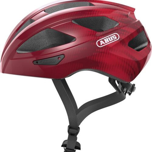 ABUS Unisex-Adult MACATOR Helmet, Burgundy Red, S