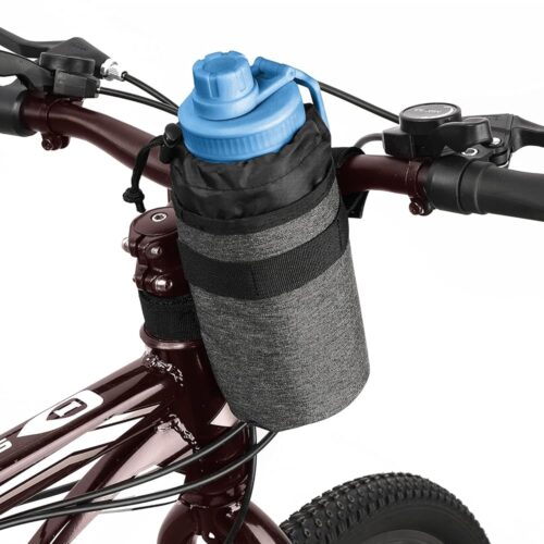 Accmor Insulated Bike Water Bottle Holders,Bike Cup Holder Keep Bottle Cool or Warm, Bike Water Bottle Cage for Kid's Bike,Mountain Bike,Cruiser, Road Bike,Black