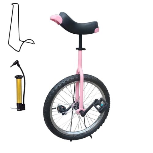 Adjustable Unicycle for Adults Aluminum Unicycle with Stand for Fun Fitness and Balance Training