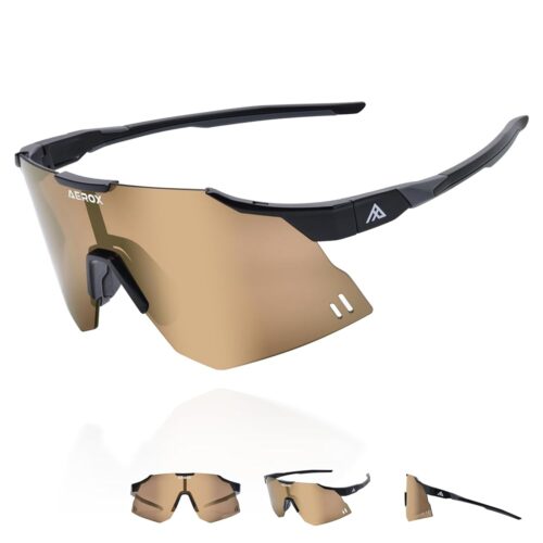 AEROX Running Sunglasses and Sports Glasses for Men and Women - Shades for Cycling and Baseball