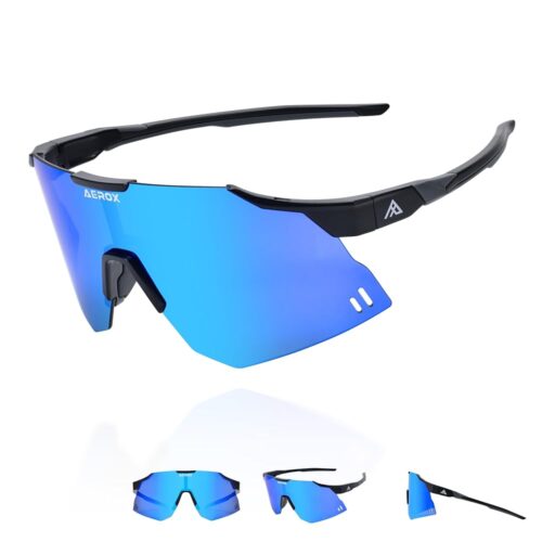 AEROX Running Sunglasses and Sports Glasses for Men and Women - Shades for Cycling and Baseball