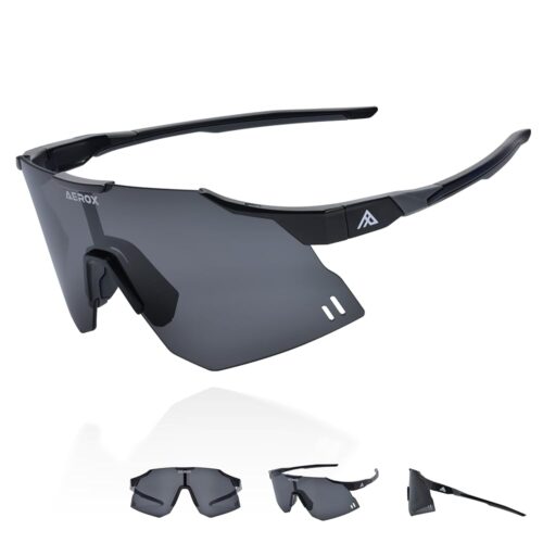 AEROX Running Sunglasses and Sports Glasses for Men and Women - Shades for Cycling and Baseball