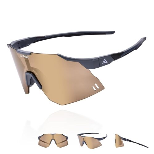 AEROX Running Sunglasses and Sports Glasses for Men and Women - Shades for Cycling and Baseball