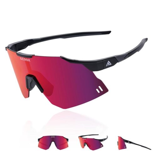 AEROX Running Sunglasses and Sports Glasses for Men and Women - Shades for Cycling and Baseball