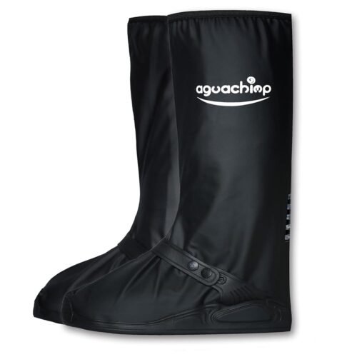 AguaChimp-Waterproof Shoe Covers for Rain with Reflector, Waterproof Boot Covers, Waterproof Overshoes, Reusable Cycling Shoe Covers, Gardening Shoe Covers, Unisex Rain Shoe...