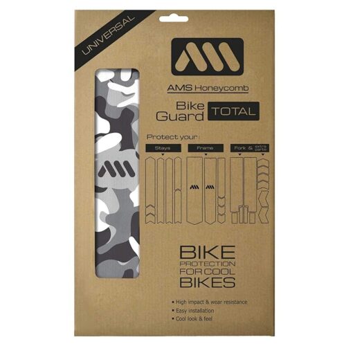 All Mountain Style AMS Honeycomb High Impact Frame Guard Total - Protects Your Bike from Scratches and dings