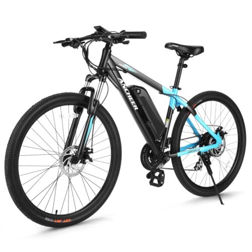 ANCHEER Electric Bike for Adults, Peak 750W Ebike, 3 Hours Fast Charge, 60 Miles Electric Bicycle with 48V/499Wh Battery, 27.5 ''Hummmer Electric Mountain Bike with LCD Display,...