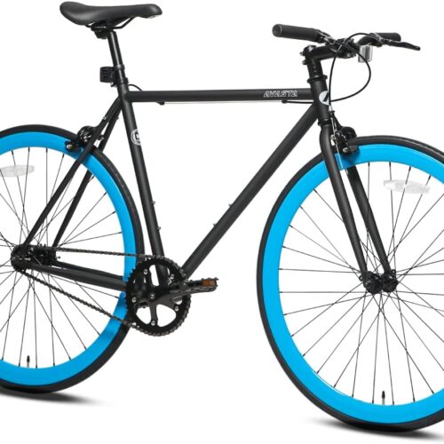 AVASTA Single-Speed Fixed Gear Urban Commuter Fixie Bike Flip Flop Hub Bicycle, Multiple Colors