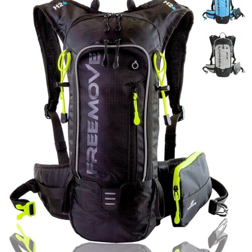 Backpack Daypack 10L, Phone Pocket, Suitable as Light Hydro Pack for Hiking, Running, MTB, Biking, Water Bladder NOT Included