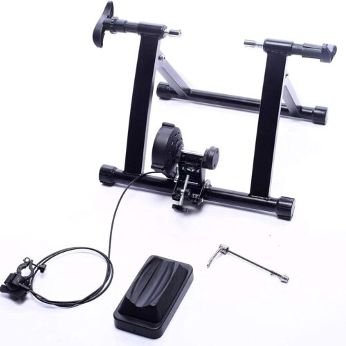 BalanceFrom Bike Trainer Stand Steel Bicycle Exercise Magnetic Stand with Front Wheel Riser