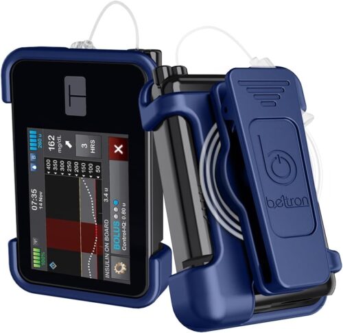 BELTRON Tandem t:Slim X2 Pump Rotating Belt Clip (Strong & Durable Rotating Clip Case for Tandem Diabetes Care TSlim X2 Insulin Pump) - Blue