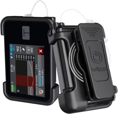 BELTRON Tandem t:Slim X2 Pump Rotating Belt Clip (Strong & Durable Rotating Clip Case for Tandem Diabetes Care TSlim X2 Insulin Pump) - Black