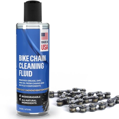 Bicycle Chain & Component Cleaning Fluid - 16oz Chain Degreaser Works in Minutes - Made in USA - Compatible With All Chain Scrubbers Or Apply Directly To Chain - Bike,...