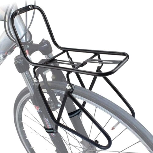 Bicycle Front Rack, Luggage Touring Carrier Racks 15KG Capacity Mountain Road Bike Pannier Rack Cycling Equipment Stand Footstock for Cargo Luggage Picnic Carrier Rack