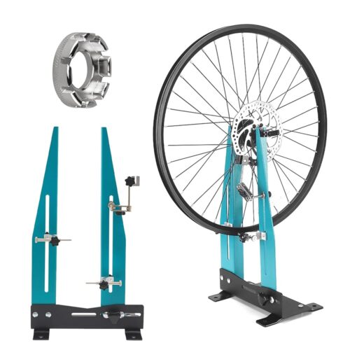 Bicycle Wheel Truing Stand for 16 - 29 Inch - Bike Rim Maintenance Tool with Spoke Wrench, Wheel Calibration Wheel Alignment Rim Truing Tool for MTB, Road