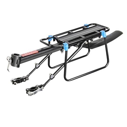 Bicycles Rear Cargo Racks 50KG Load Aluminum Alloy Luggage Carrier Rear Rack Trunk Quick Release Panniers Rack