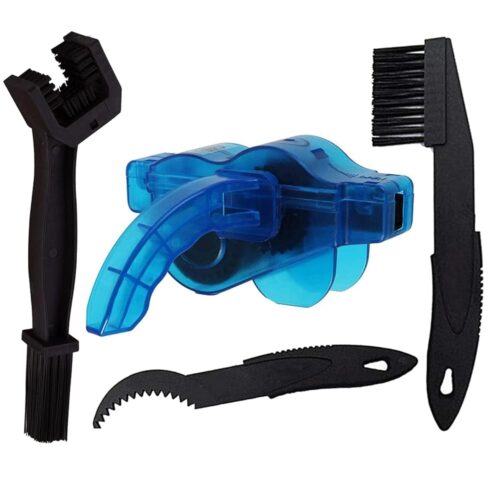 Bike Chain Cleaner Kit, Easy and Quick Clean Chains Scrubber Gear Brush Maintenance Cleaning Tool Set for Road Bicycle Mountain Bikes MTB