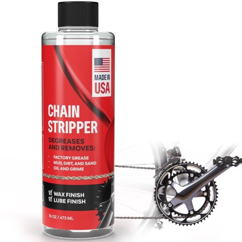 Bike Chain Stripper + Degreaser - 16oz Chain Cleaner & Wax Prep Works in Minutes - Made in USA - Easy Drip-On Application On Bike Or Soak For Deep Clean - Strip + Prep Bike &...