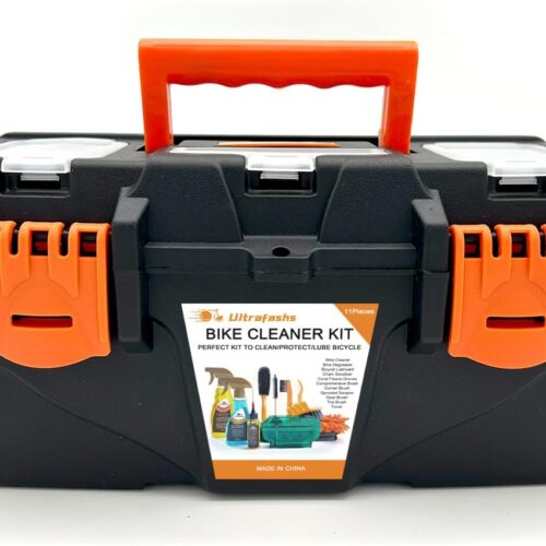 Bike Cleaner kit,Perfect kit to Clean/Protect/Lube Bicycle,with Chain Scrubber,Cleaning Brush Tool,Bike Cleaner(19oz),Degreaser(10oz),Wet Lubricant(2oz)