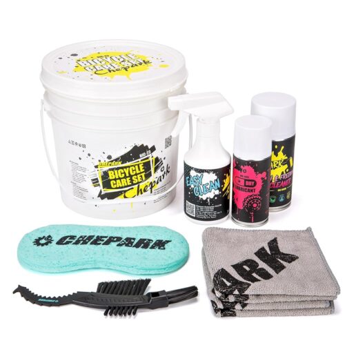 Bike Cleaning Kit-Bike Wash & Drivetrain Essentials Kit with bike clean,Bicycle Degreaser,dry Lubricant,Cleaning Brush Tool-Bike Maintenance Kit for Mountain Road Gravel Bikes...