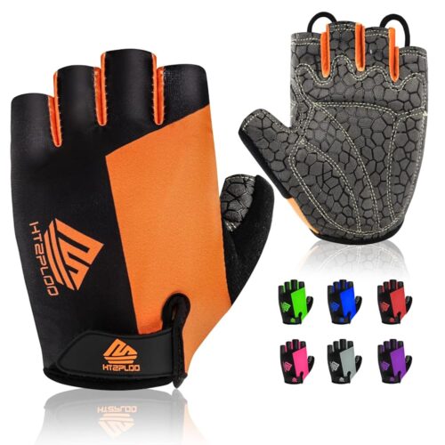 Bike Gloves Cycling Gloves Biking Gloves Bicycle Gloves for Men Women with Anti-Slip Shock-Absorbing Pad,Light Weight Half Finger Gloves for Cycling Workout Training Outdoor