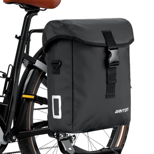 Bike Panniers Waterproof Electric Bike Rear Rack Bag 13L Capacity For Ebike Rear Seat Bicycle Panniers for Cycling Traveling Commuting