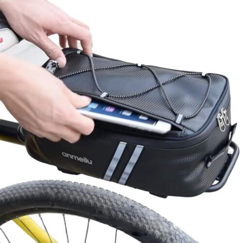 Bike Rack Bag Bike Bags for Bicycles Rear Rack Bike Trunk Bag Back Seat Carrier Saddle Luggage Storage Pack Bicycle Cargo Panniers Fat Tire Bike Folding Ebike Travel Cycling...