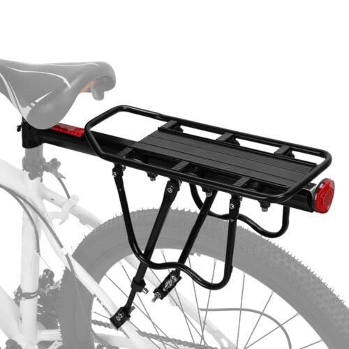 Bike Rear Rack Bike Cargo Rack,Adjustable Bicycle Equipment Stand Max Capacity 110 LBS,Universal Bicycle Rear Rack,Ebike Rear Rack