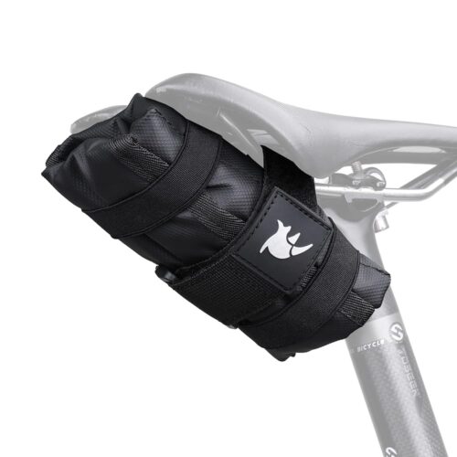 Bike Saddle Roll Bag Cycling Saddle Tool Bag Bicycle Tool Kit Holder Under Seat Storage Seat Roll for Road, Mountain Biking,Black