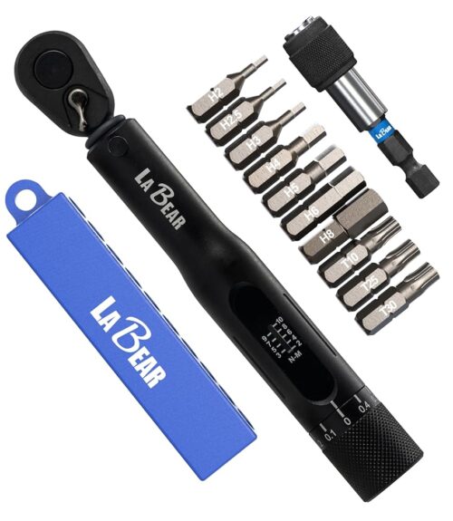 Bike Torque Wrench 1/4 drive set, Dr. 2-10 Nm Multi-Function Cycling Bicycle Multitool Repair Kits - Bike Tool Set - Great for Mountain & Road Bikes. EDC tool