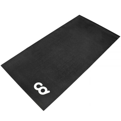 Bike Trainer Floor Mat - Compatible with Indoor Exercise Stationary Bike Treadmill Elliptical Waterproof Gym Flooring Equipment - Indoor Cycle Stepper - High Density