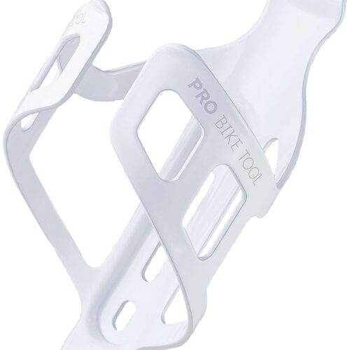 Bike Water Bottle Holder, Black or White Gloss, Secure Retention System, No Lost Bottles, Lightweight and Strong Bicycle Bottle Cage, Quick and Easy to Mount, Great for Road and...